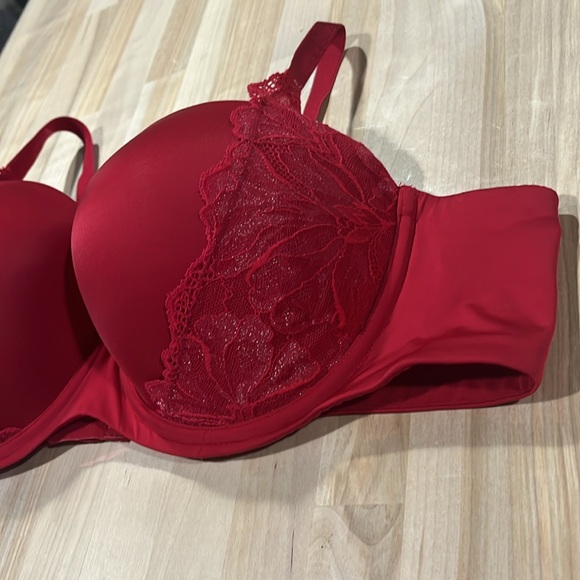 Torrid Curve bra red padded push-up women’s 44B adjustable straps - Picture 14 of 15